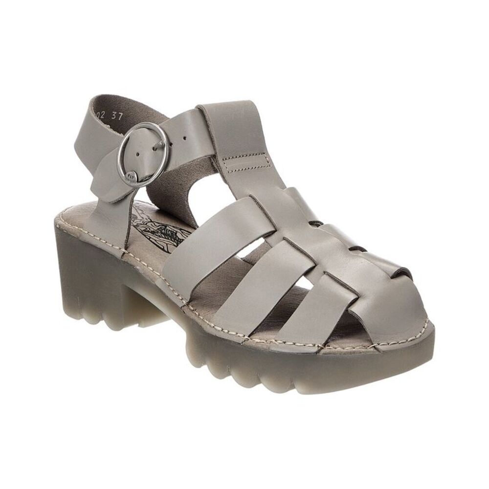 Fly London Leather Sandal, Grey